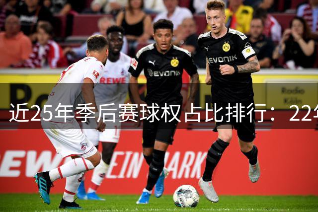近25年季后赛球权占比排行：22年东契奇独占鳌头